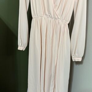 Lulu's Light Pink Long Sleeve Dress